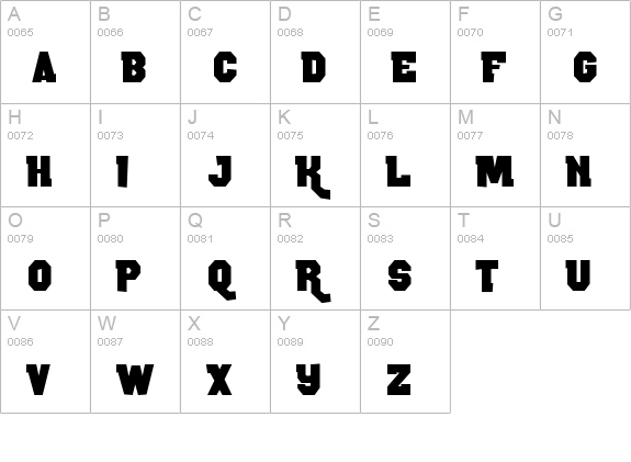 Rocky Road uppercase A-Z preview