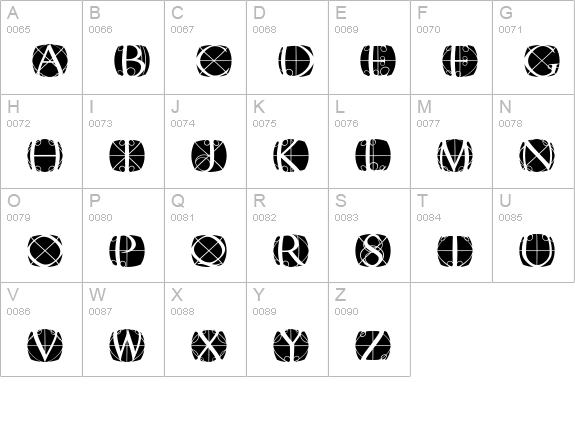 RodgauerOneRound Medium uppercase A-Z preview