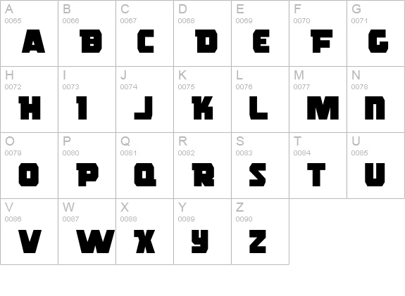 Rogue Hero uppercase A-Z preview