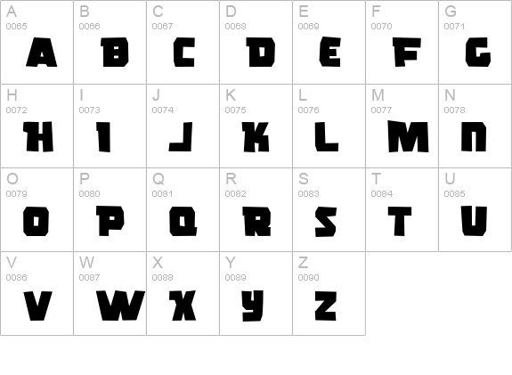 Rogue Hero Distressed uppercase A-Z preview