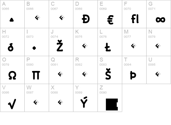 Roice-BlackExpert uppercase A-Z preview