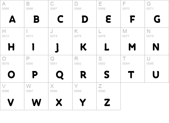 Roice-BlackSC uppercase A-Z preview