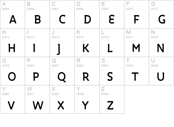 Roice-Bold uppercase A-Z preview