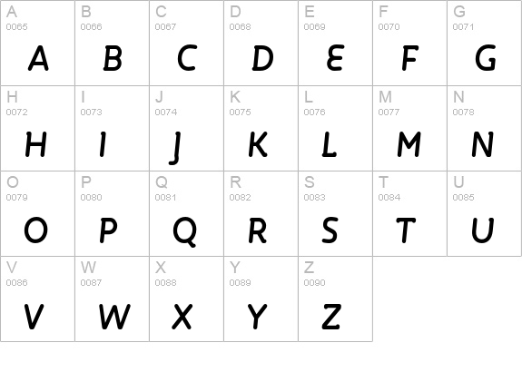 Roice-BoldItalic uppercase A-Z preview