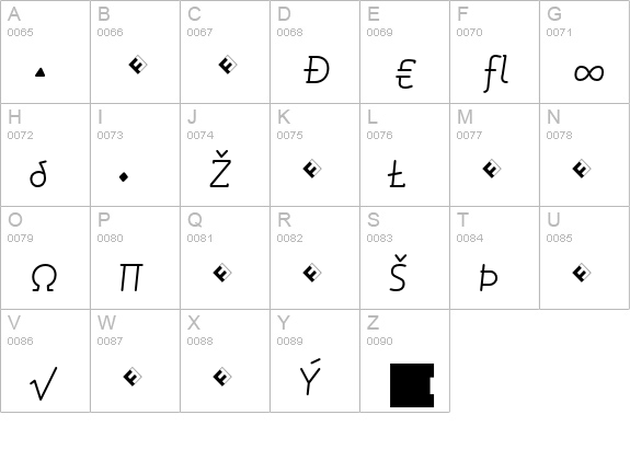 Roice-LightItalicExpert uppercase A-Z preview