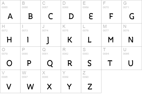 Roice-MediumSC uppercase A-Z preview