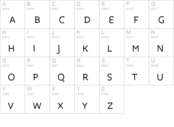 Roice-RegularSC uppercase A-Z preview