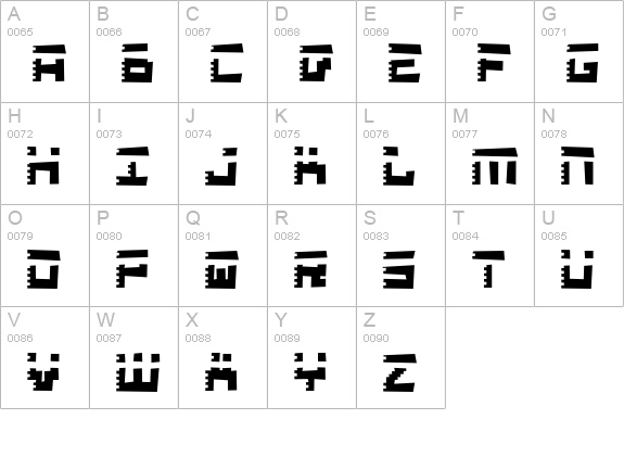 Roid Rage Rough uppercase A-Z preview