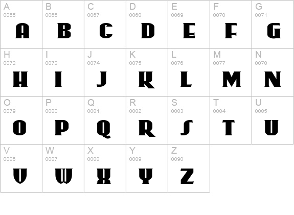 RollerCoaster uppercase A-Z preview