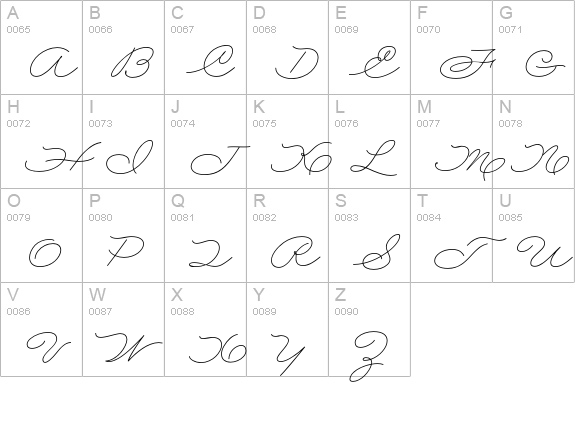 Rolling Pen Basic Two uppercase A-Z preview