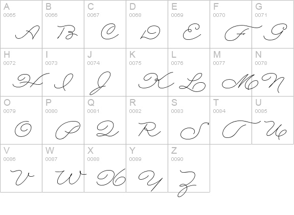 Rolling Pen Complete uppercase A-Z preview