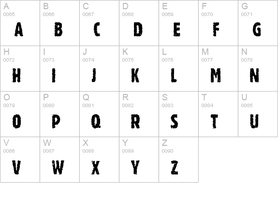 Romeo uppercase A-Z preview