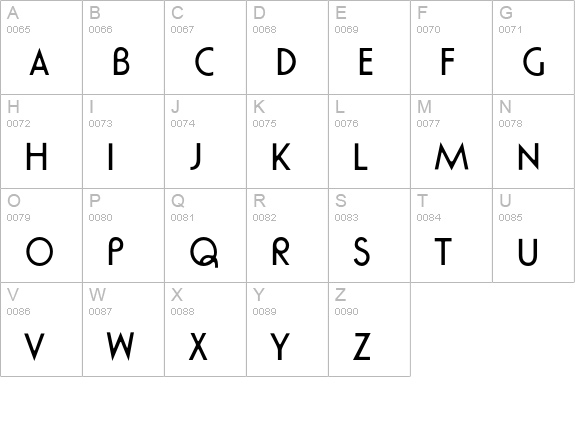 Ronda-Normal uppercase A-Z preview