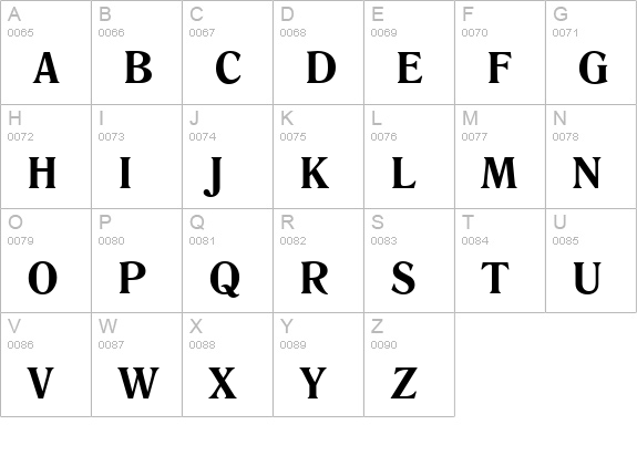 Rookie-Bold uppercase A-Z preview