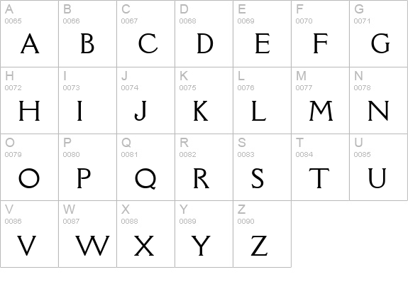 Rory Normal uppercase A-Z preview