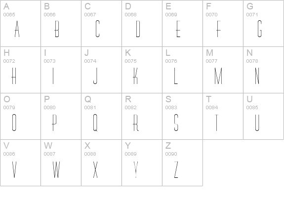 RoselleCapsSSK uppercase A-Z preview