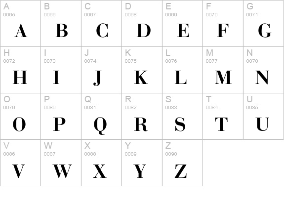 Rothni uppercase A-Z preview