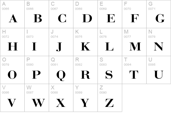 RothniExt-Bold uppercase A-Z preview
