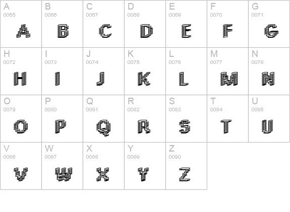 Rough04-Bold uppercase A-Z preview