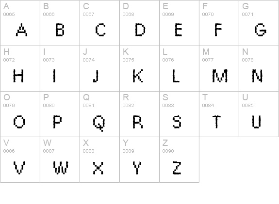 Rough07-Bold uppercase A-Z preview