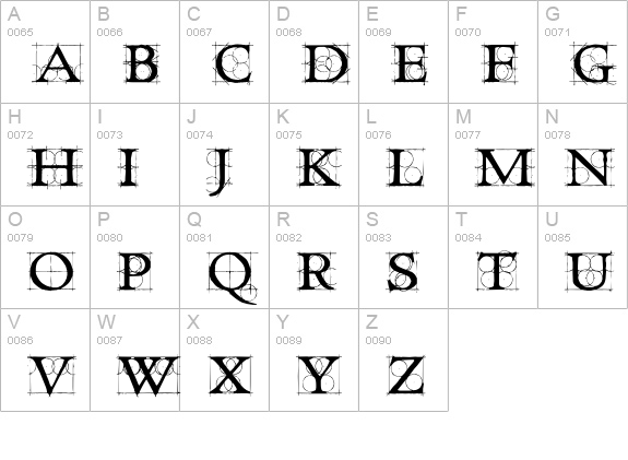 Roughwork Demo uppercase A-Z preview