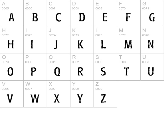 RoundestAntique-Regular uppercase A-Z preview