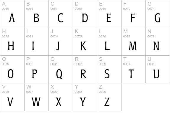 RoundestSerial-Light-Regular uppercase A-Z preview