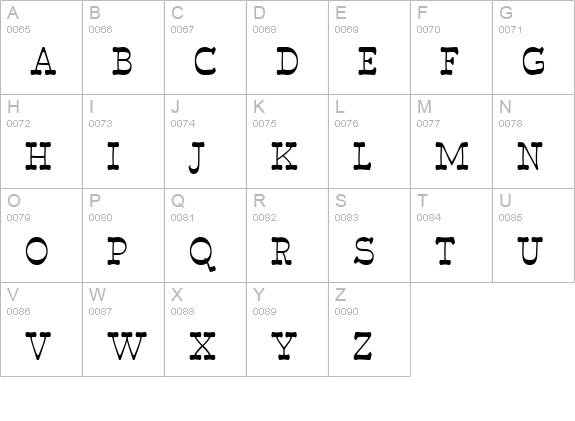 RoundWhy uppercase A-Z preview