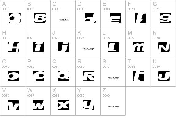 Royal box uppercase A-Z preview