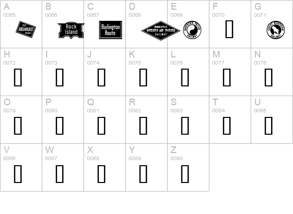 RRHeralds uppercase A-Z preview