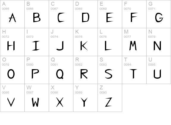 RSCharlieChan uppercase A-Z preview