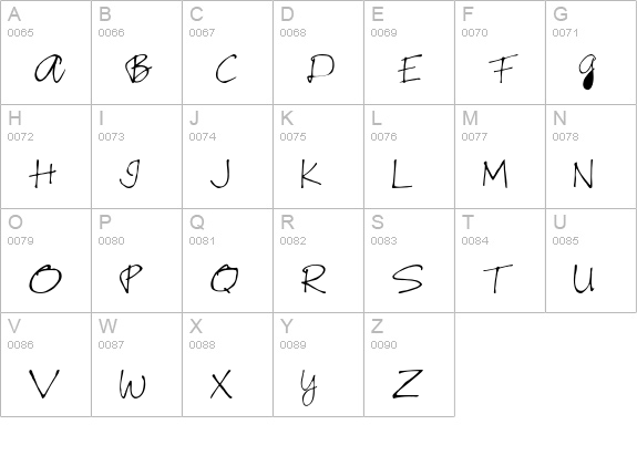 RSRiverside uppercase A-Z preview