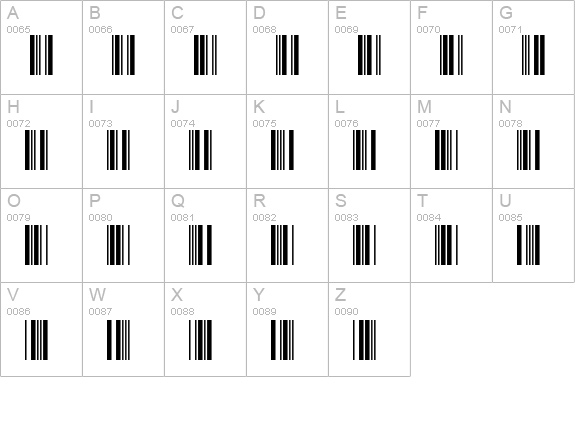 RSWide39 uppercase A-Z preview