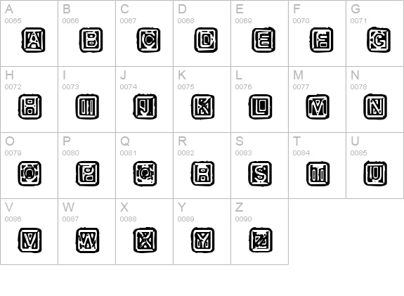 Rubber Hell uppercase A-Z preview