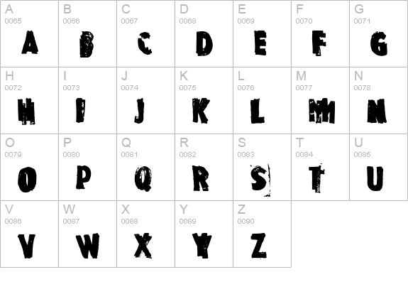 Rubbermaid Single uppercase A-Z preview