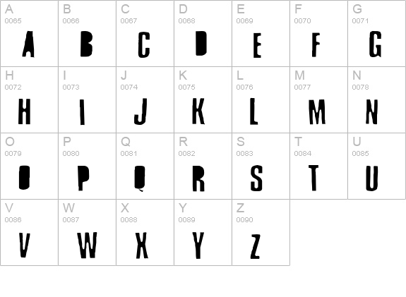 RubOn uppercase A-Z preview