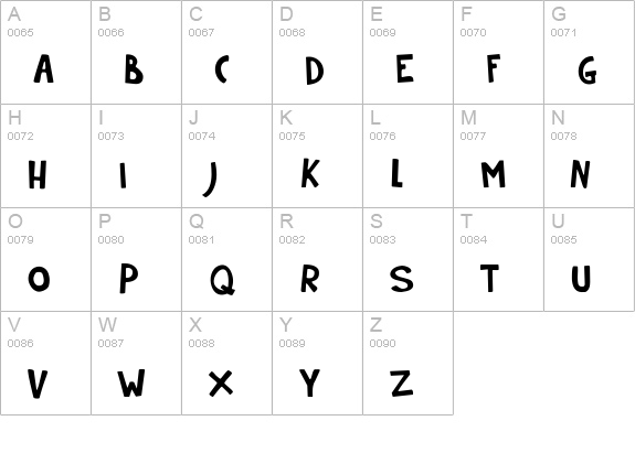 Rumpelstiltskin uppercase A-Z preview