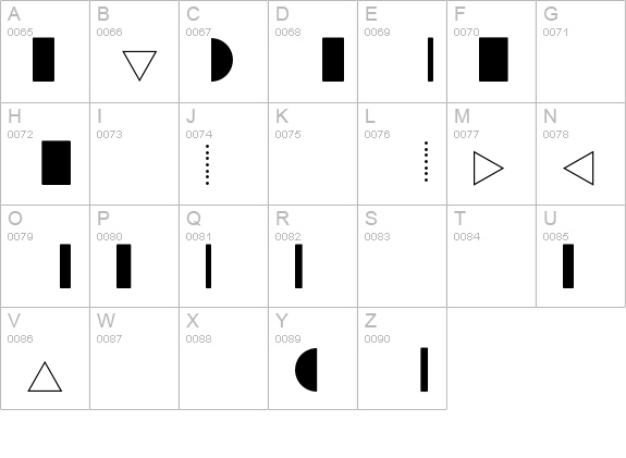 Runde Ecken 2 uppercase A-Z preview