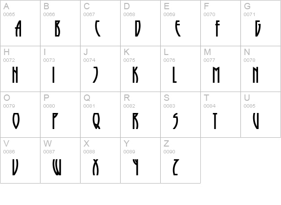 Runy Tunes Revisited NF uppercase A-Z preview