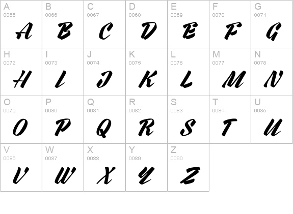 Rurable Personal Use Only uppercase A-Z preview