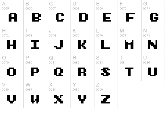 Rygarde Regular uppercase A-Z preview