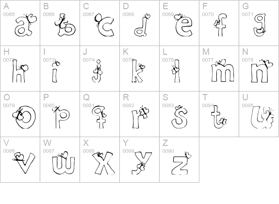 Ryp childC uppercase A-Z preview