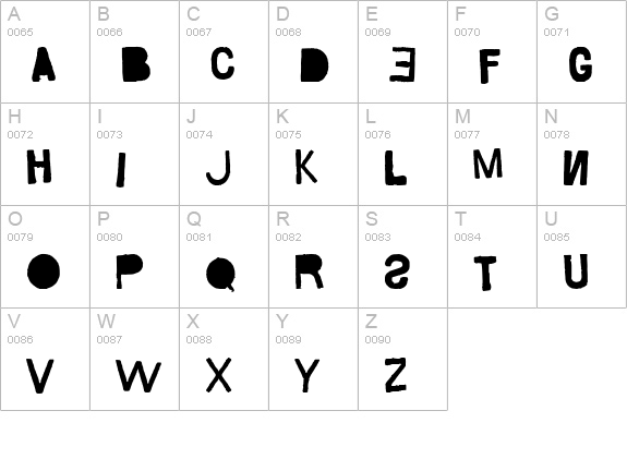 Saco de PÃ£o uppercase A-Z preview