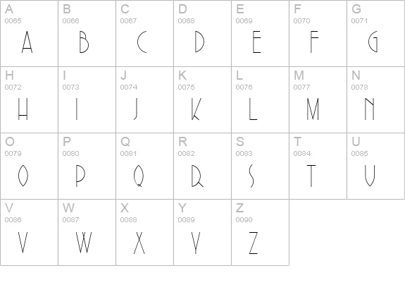 Sadelle Regular uppercase A-Z preview