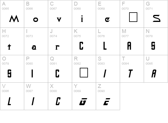 Safari Plain uppercase A-Z preview