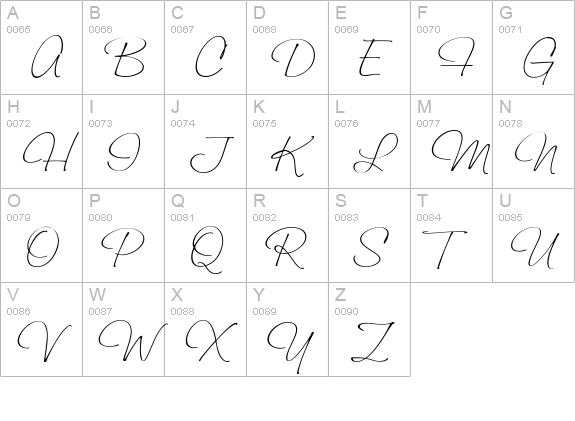 Saginaw Light uppercase A-Z preview