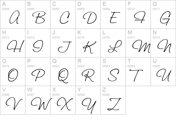 Saginaw Medium uppercase A-Z preview