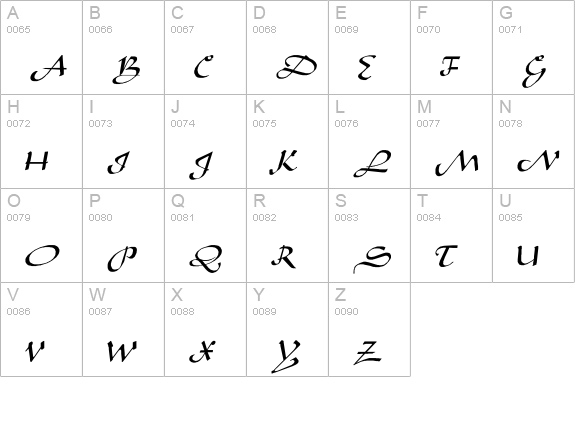 Sahara-Normal Wd uppercase A-Z preview