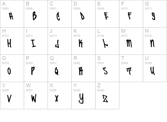 Sailor '87 uppercase A-Z preview