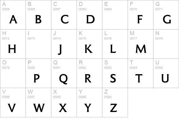 SainsburyBold uppercase A-Z preview